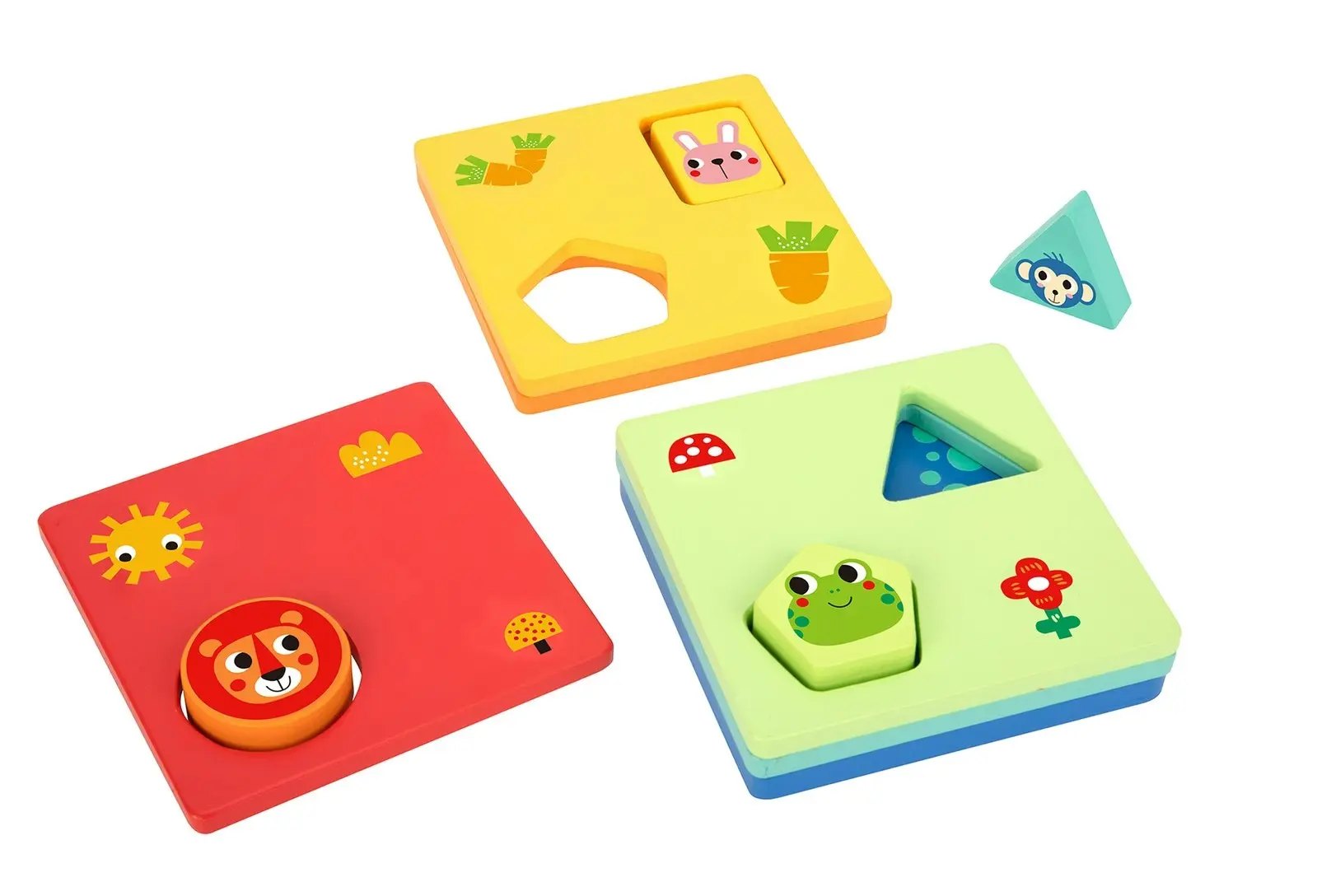 11pc Tooky Toy Logic Sensory Game Shapes Educational/Interactive Fun Play 2+