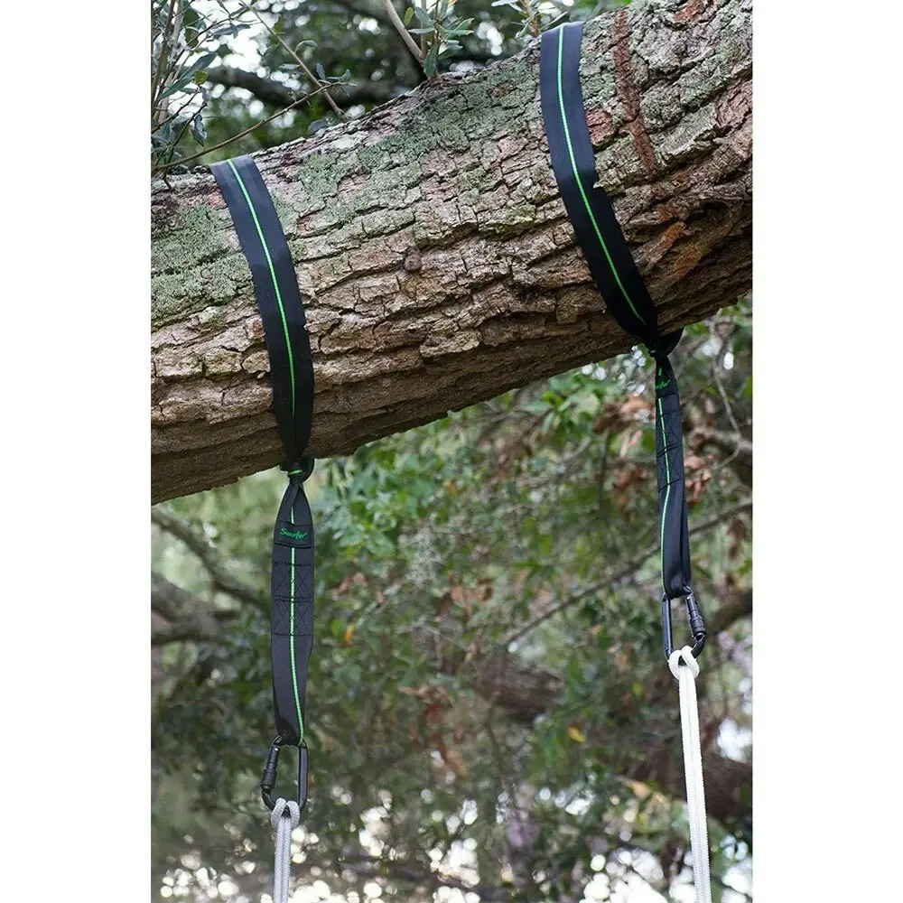 Flybar Swurfer Heavy Duty 91cm Hanging Straps/Carabiner For Tree Swing/Hammock