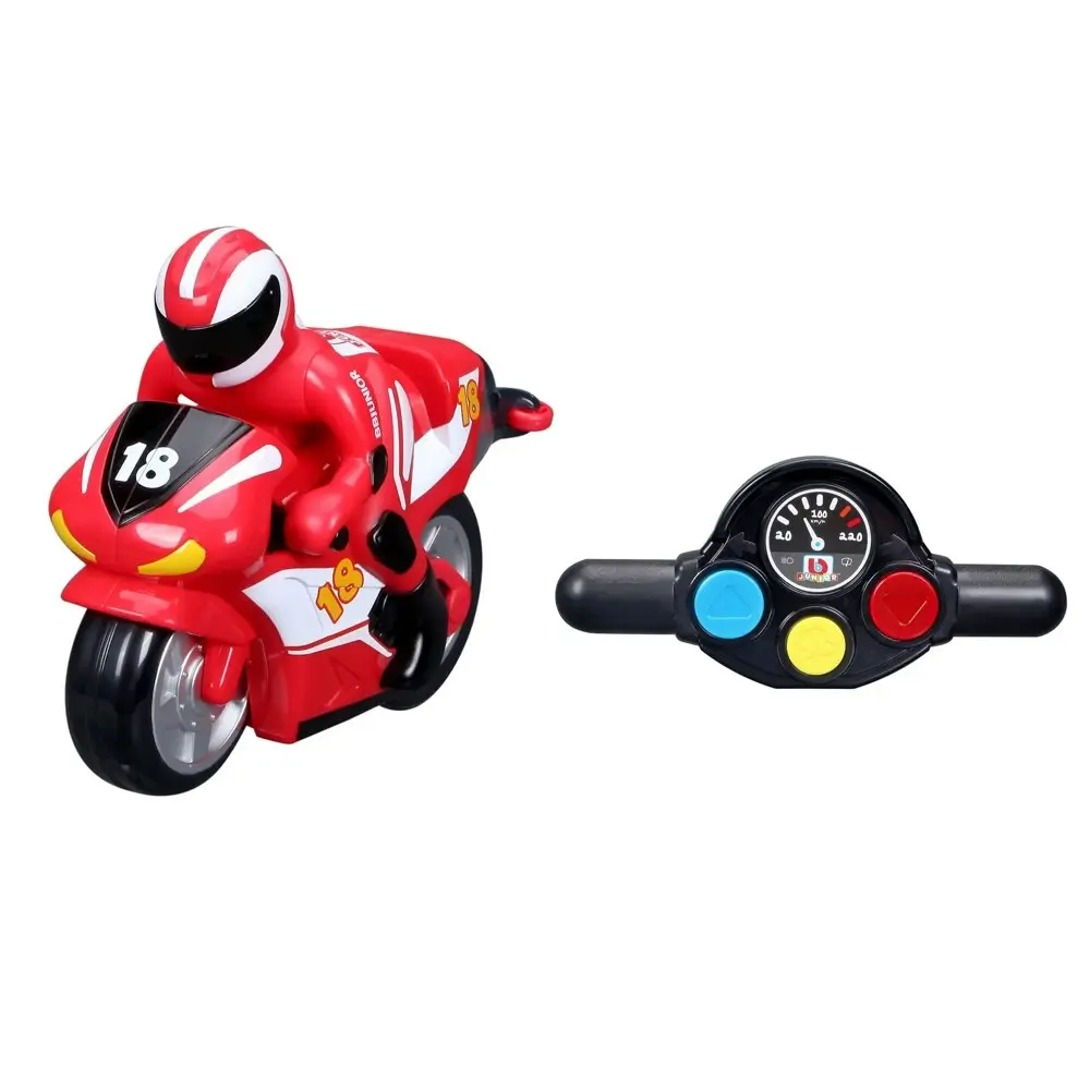 BB Junior My 1st Radio Control 21cm Motor Bike Spin & Stunt Kids Toy 2-5y Assort