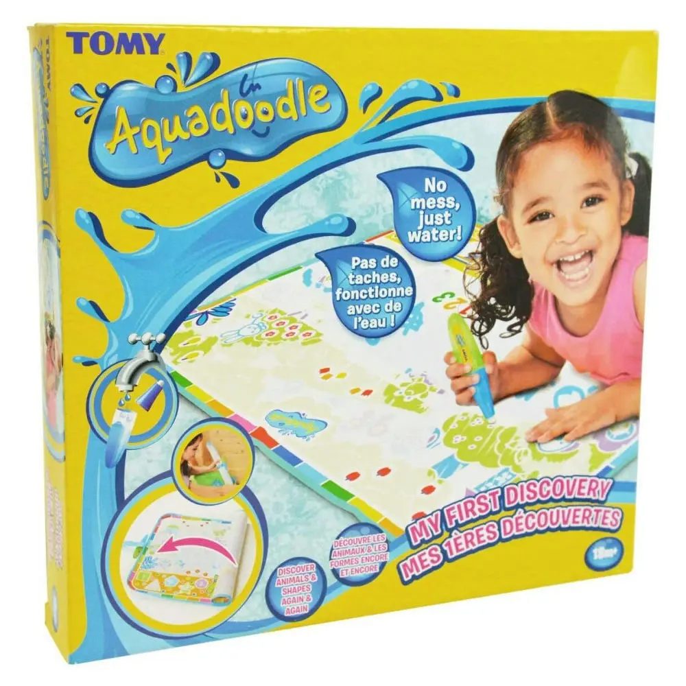 TOMY Aquadoodle Kids/Toddler My 1st Discovery Roll-n-Go 60cm Mat/Water Pen 18m+