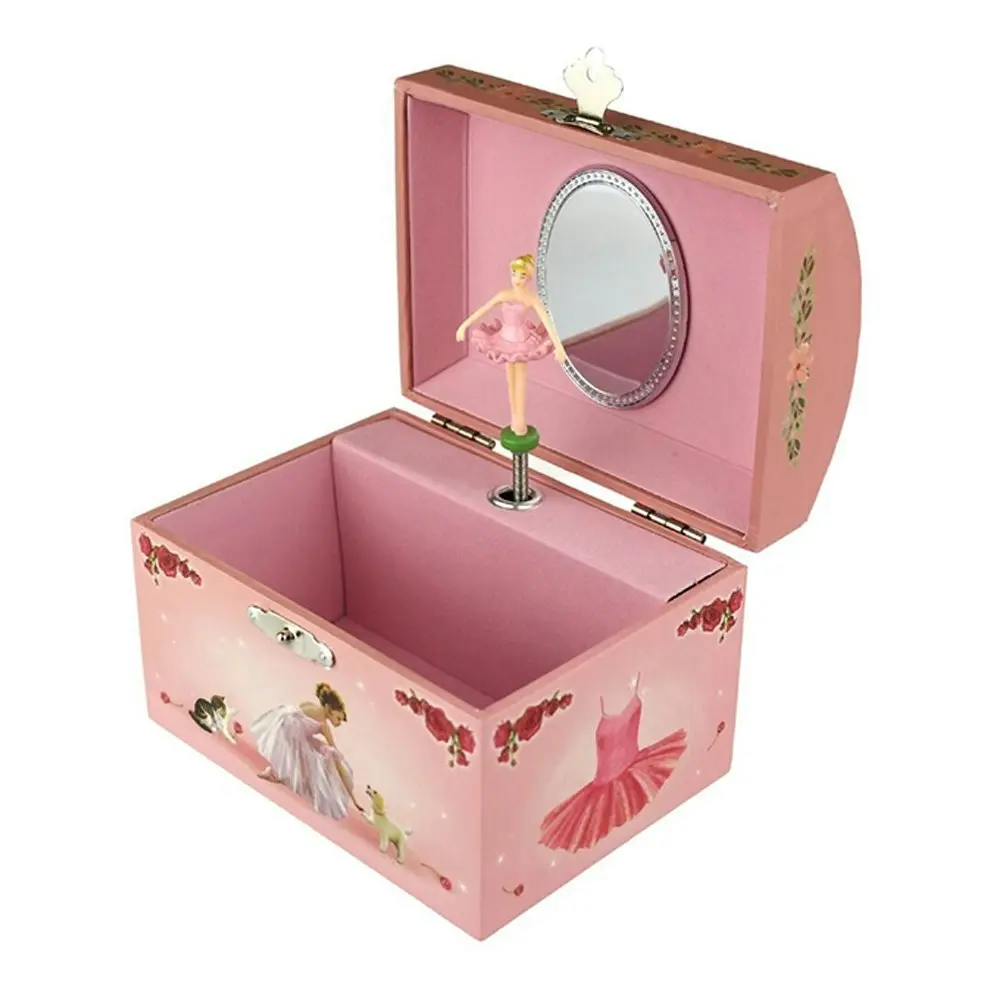 Kaper Kidz 13cm Rose Ballerina Jewellery Dome/Box Organiser w/ Sound/Music 3y+