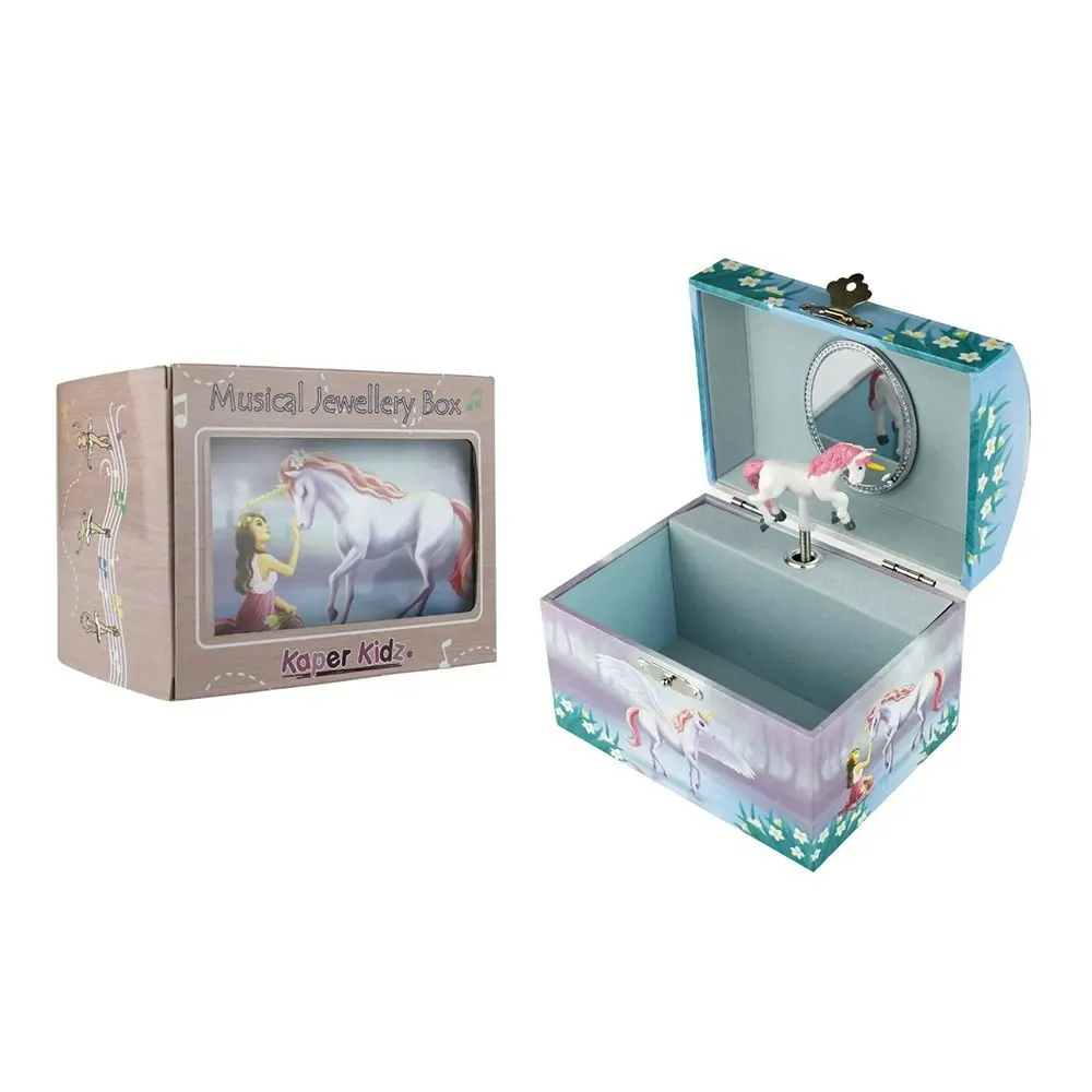 Kaper Kidz 13cm Sugar Plum Unicorn Music Jewellery Dome/Box Organiser 3y+