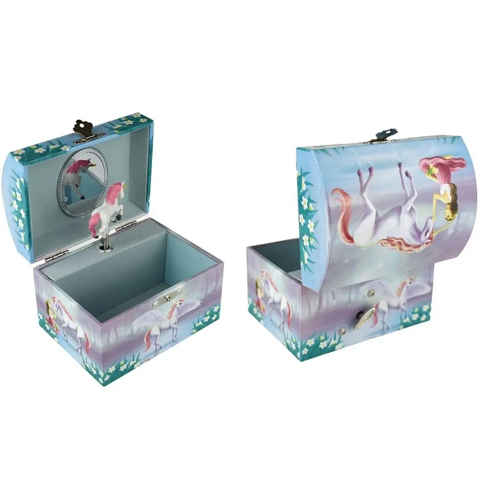 Kaper Kidz 13cm Sugar Plum Unicorn Music Jewellery Dome/Box Organiser 3y+