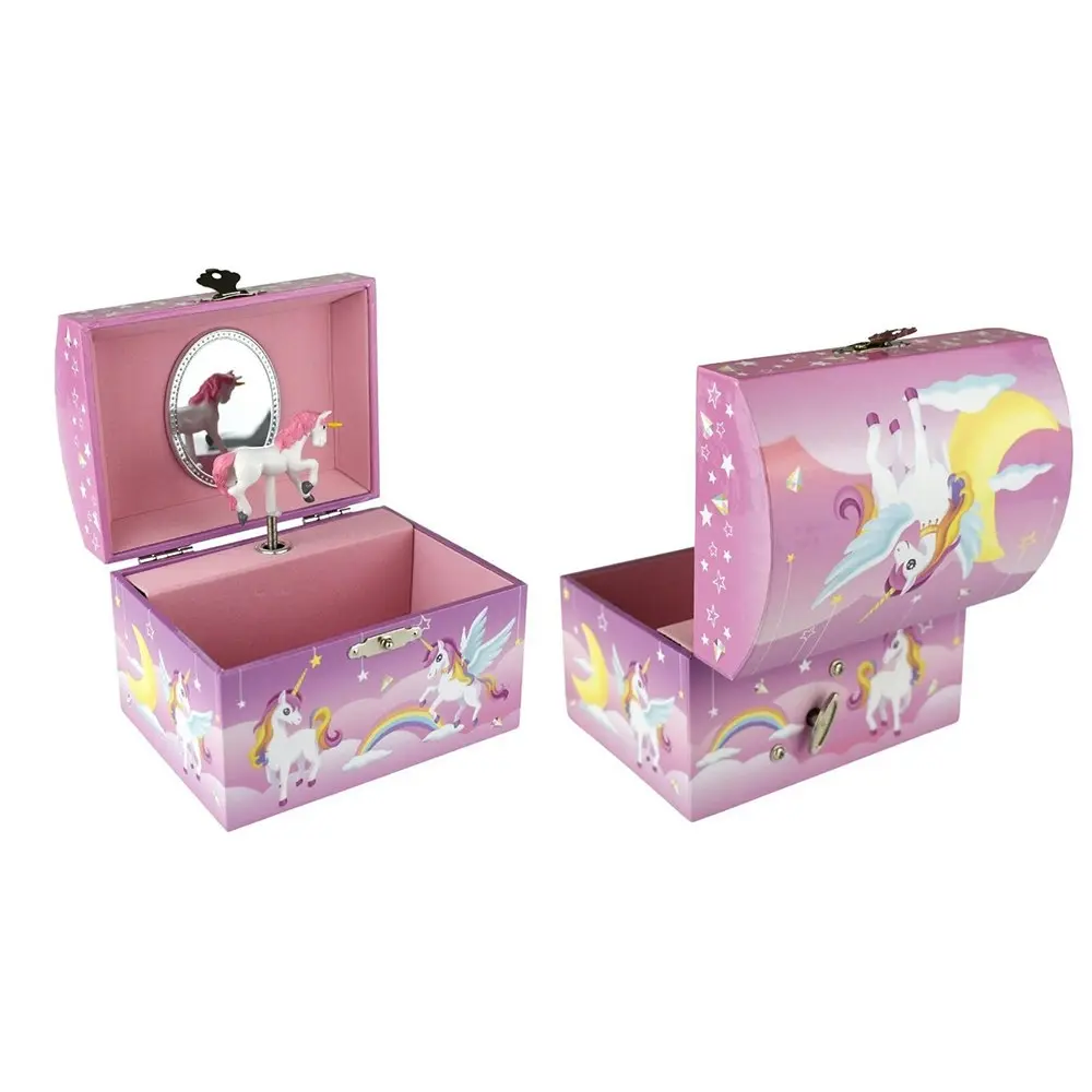 Kaper Kidz 13cm Starlight Unicorn Musical Jewellery Dome/Box Organiser 3y+