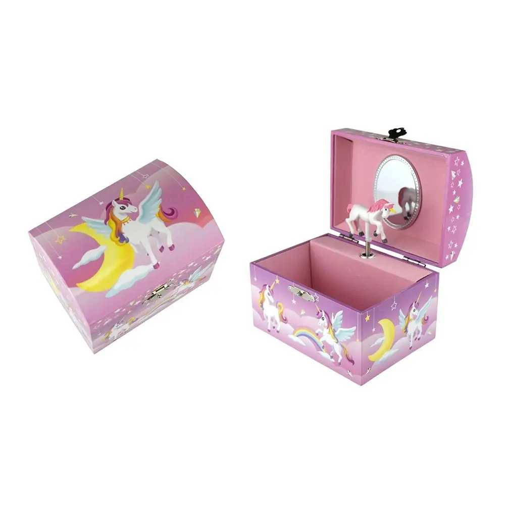 Kaper Kidz 13cm Starlight Unicorn Musical Jewellery Dome/Box Organiser 3y+