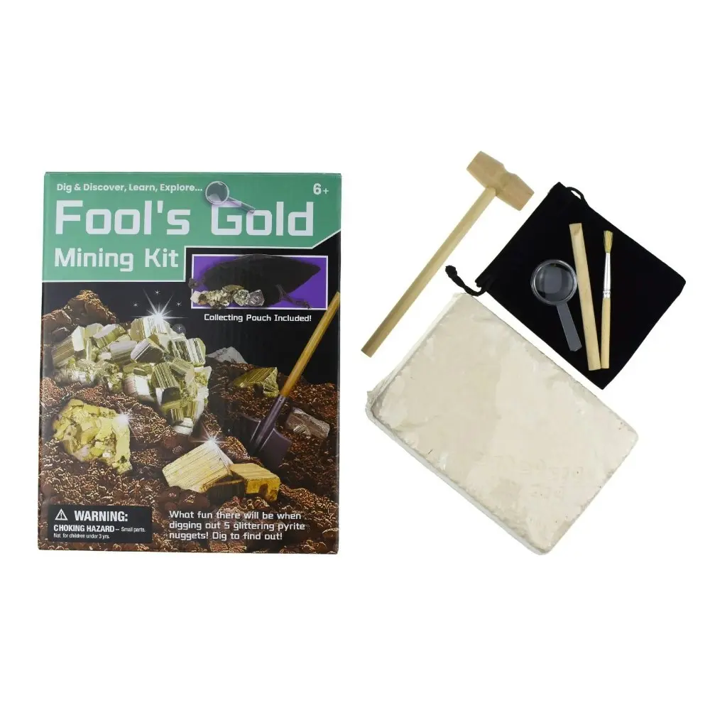 2PK Kaper Kidz Dig & Discover Fool'S Gold Childrens Mining/Excavation Kit 6y+