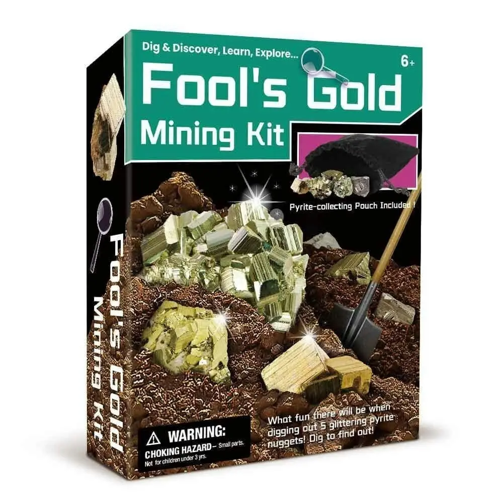 2PK Kaper Kidz Dig & Discover Fool'S Gold Childrens Mining/Excavation Kit 6y+