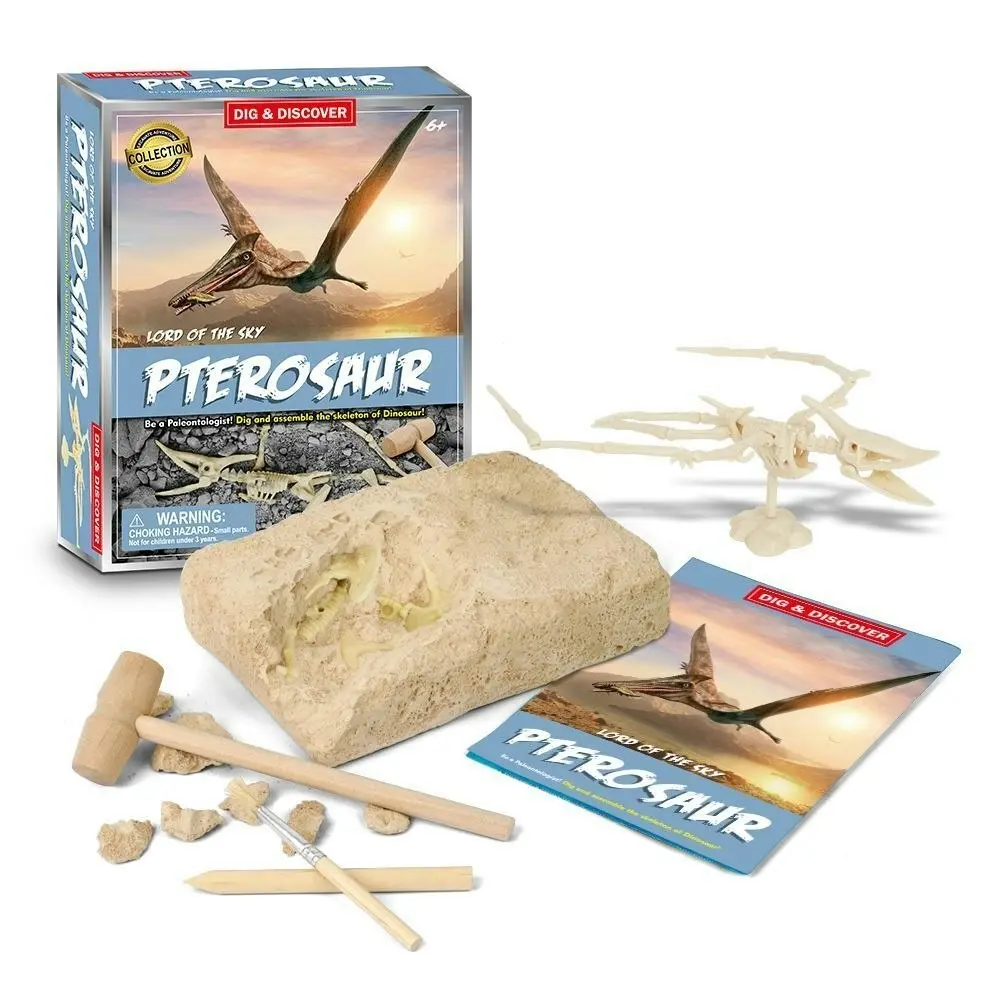 2PK Kaper Kidz Kids/Childrens Dig & Discover Pterosaur Dig/Excavation Kits 6y+