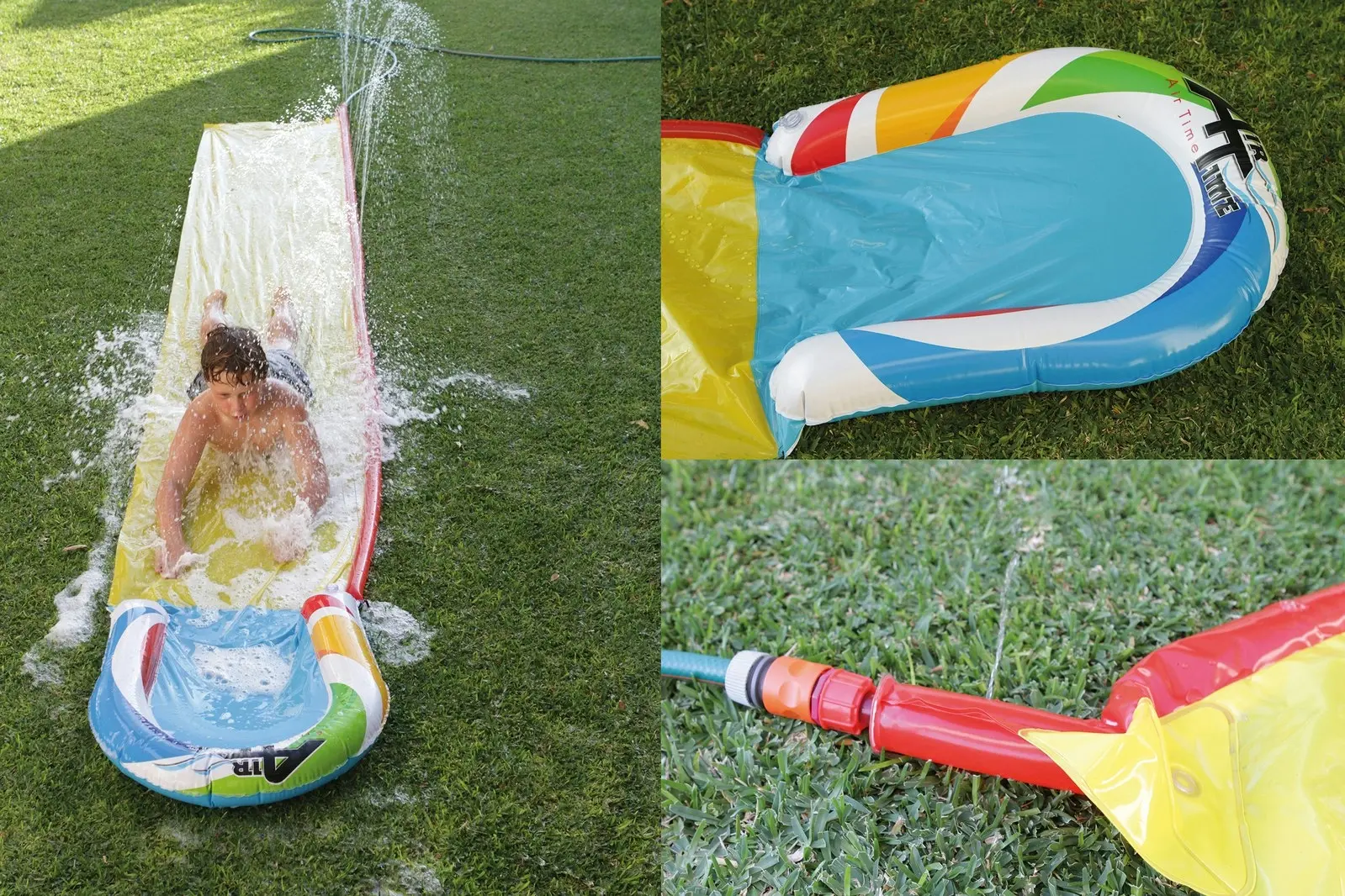 Airtime 490x71cm Single Inflatable Water Slide Surfer Kids/Children Outdoor Toy