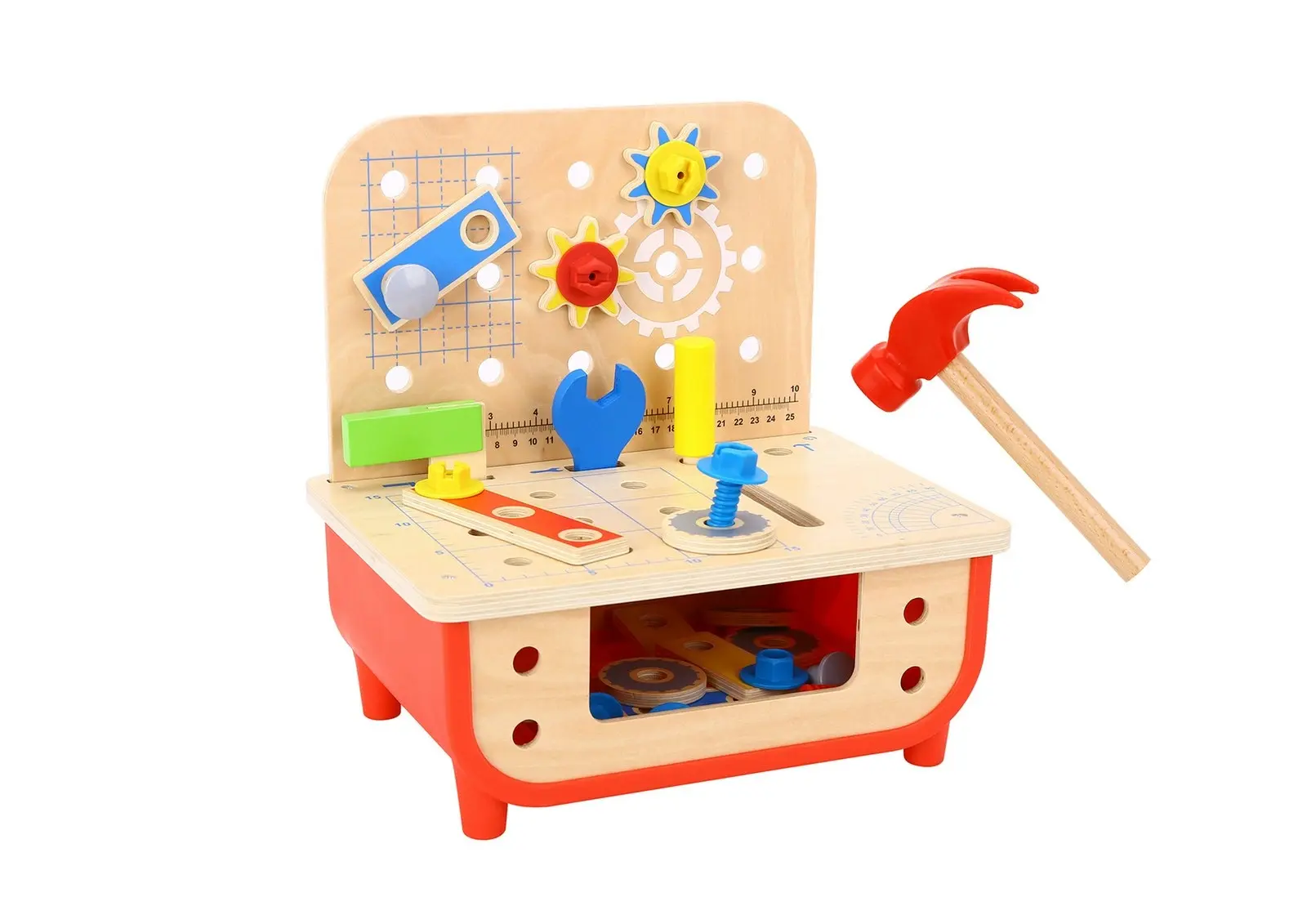 Tooky Toy Kids/Children's Deluxe Toy Work Bench w/Tools/Accessories Playset 3+