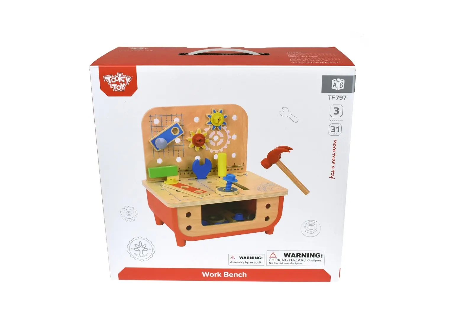 Tooky Toy Kids/Children's Deluxe Toy Work Bench w/Tools/Accessories Playset 3+