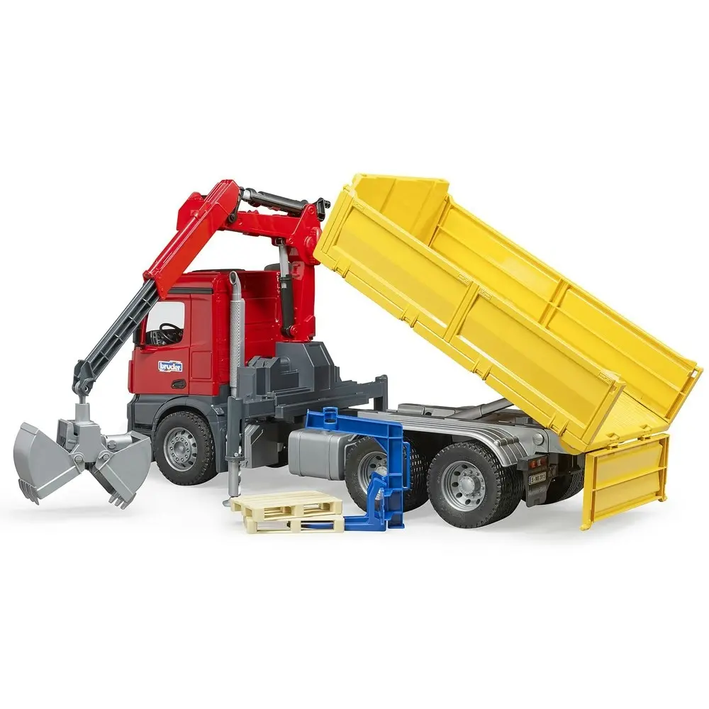 Bruder 1:16 MB Arocs 54.5cm Construction Truck w/ Crane/Accessories Kids Toy 4y+