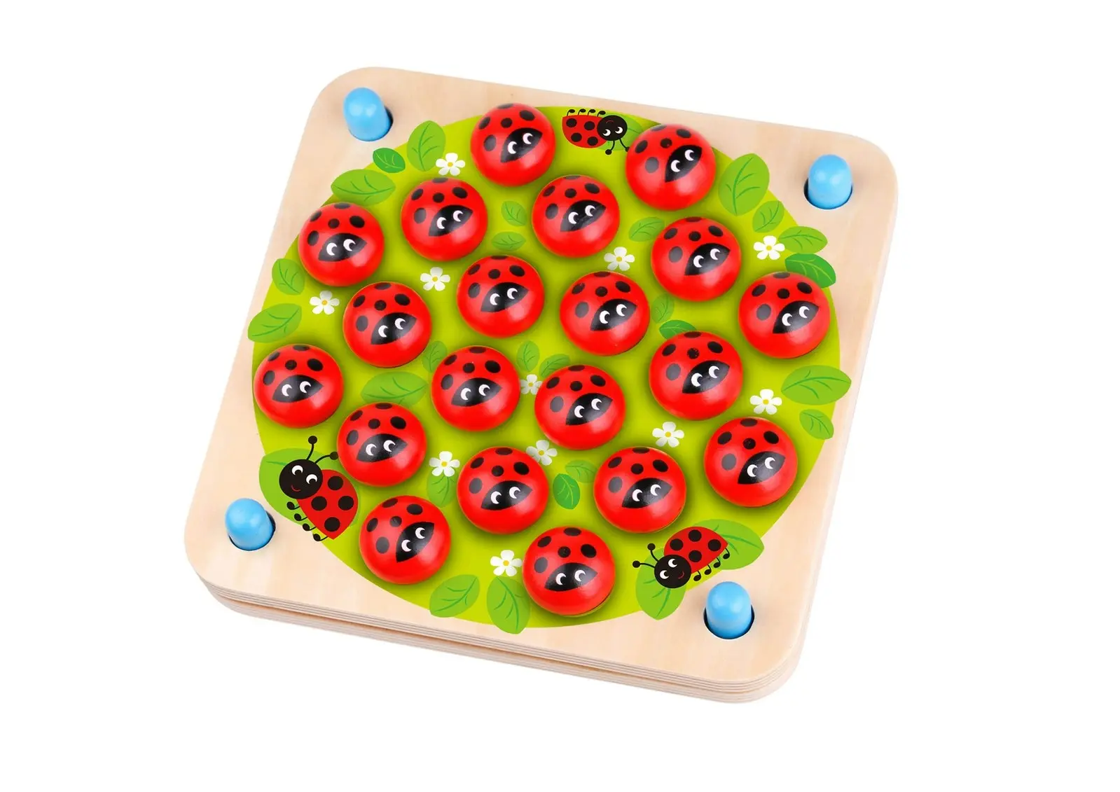 Tooky Toy Ladybug Educational Children's Memory Tabletop Matching Game 3y+