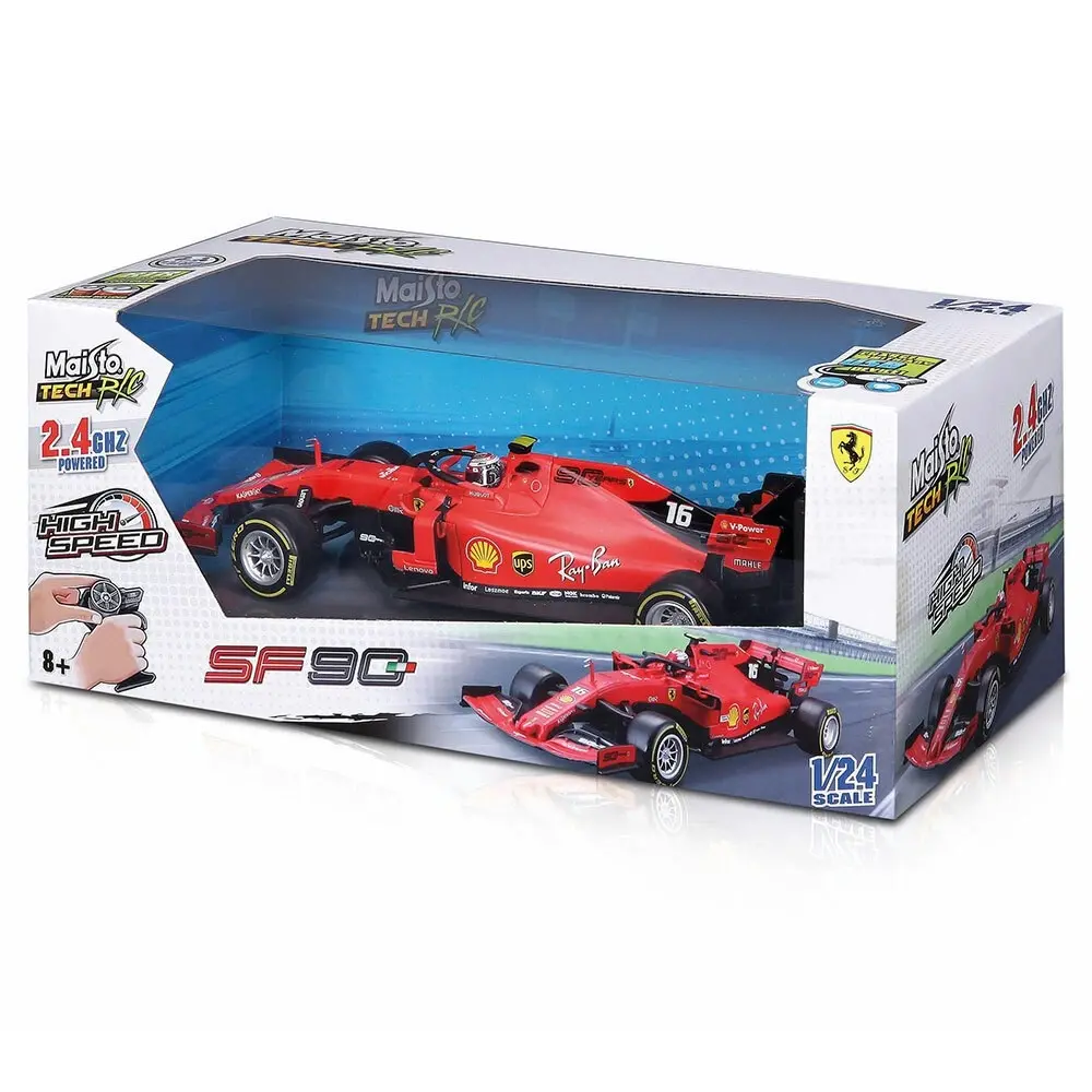 Maisto Tech 1:24 RC Car F1 2019 Ferrari SF90 2.4Ghz & USB Assorted w/ Remote 5y+