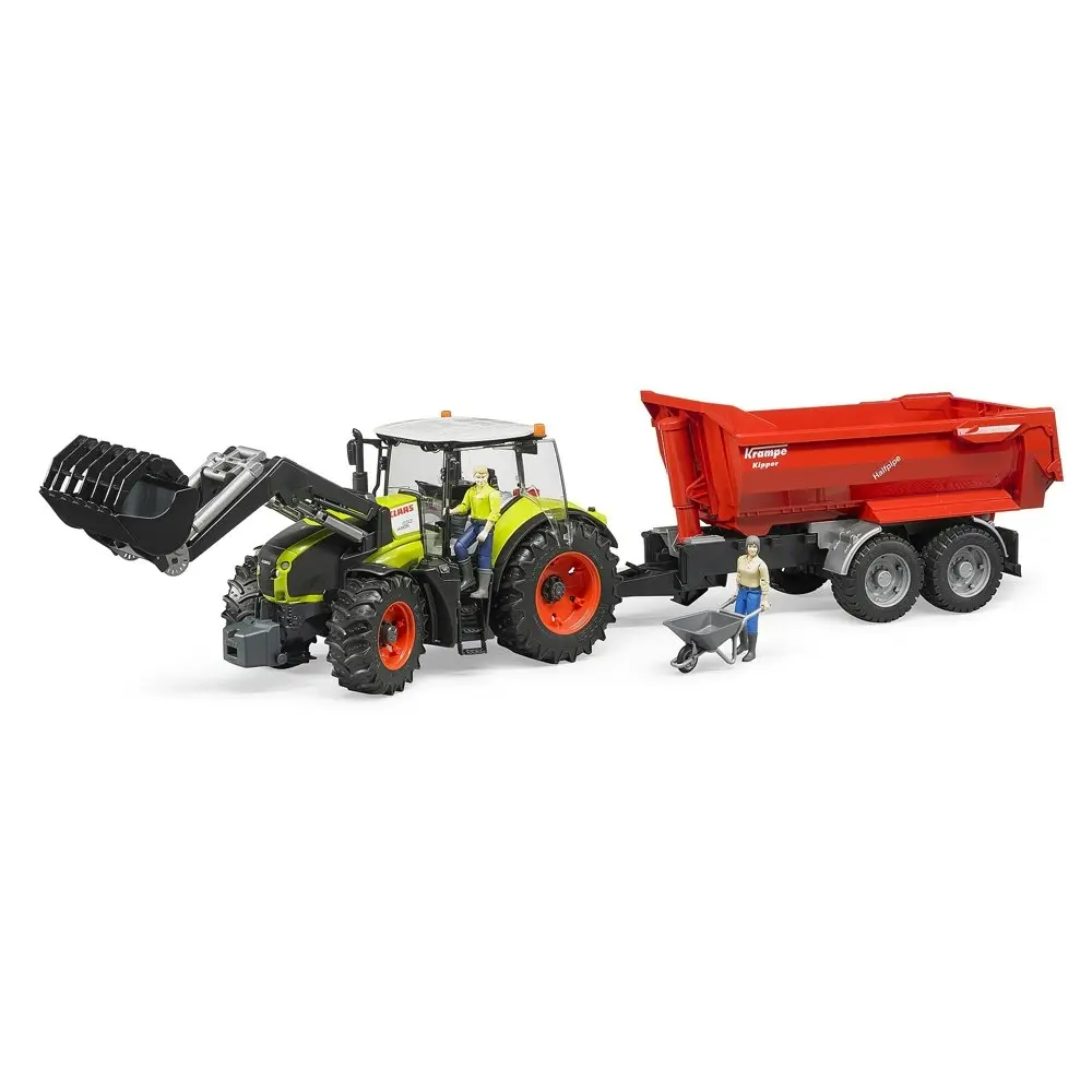 Bruder 1:16 Claas Axion 950 44.5cm Tractor w/ Front Loader Kids Vehicle Toy 3y+