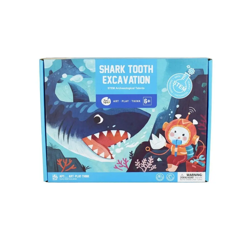 Jarmelo Fossils Excavation Kit Shark Digging Fun Activity Play Set Game Toy 6+