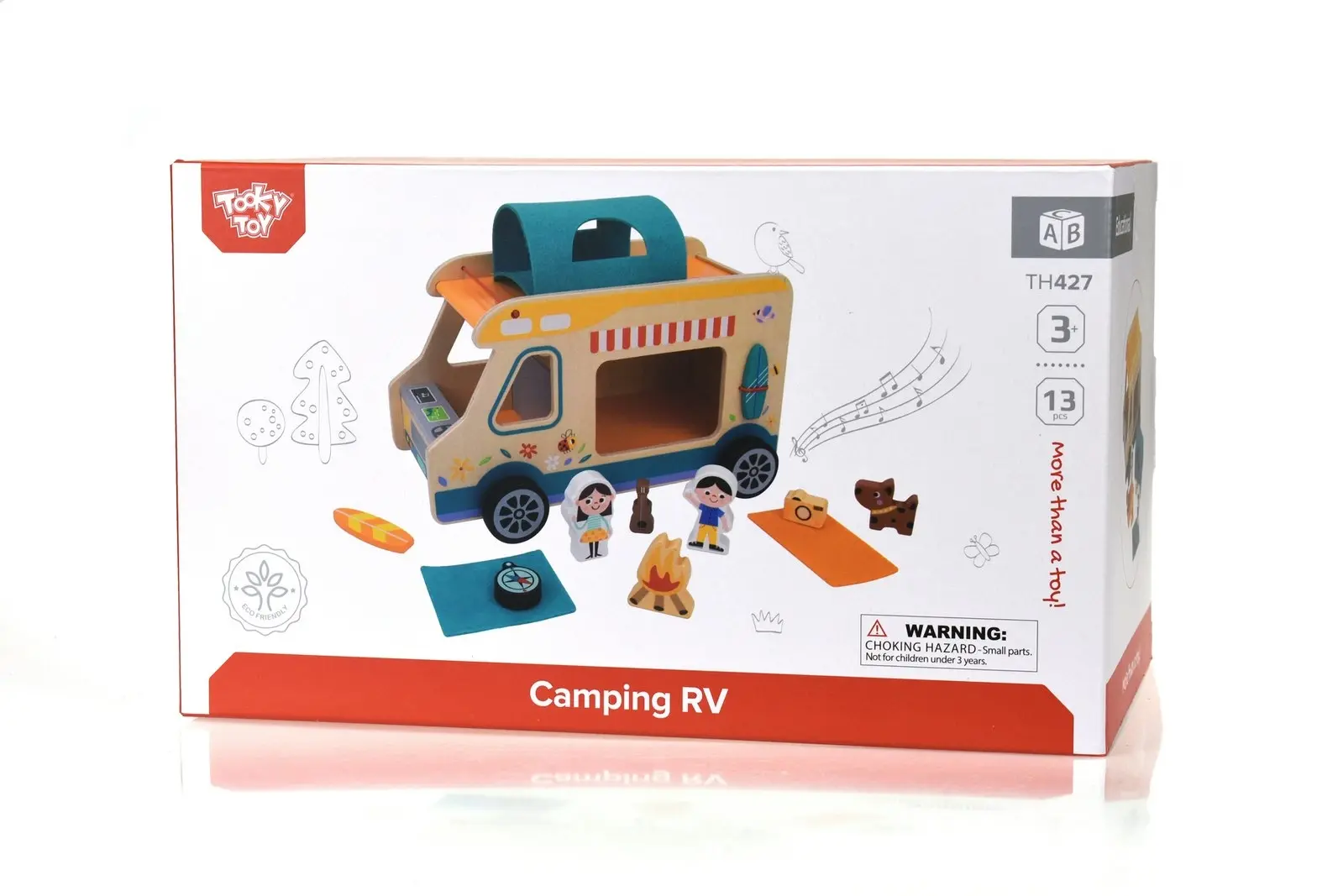 Tooky Toy Kids/Toddler Pretend Play Camping Rolling Rv Caravan Toy Playset 3+