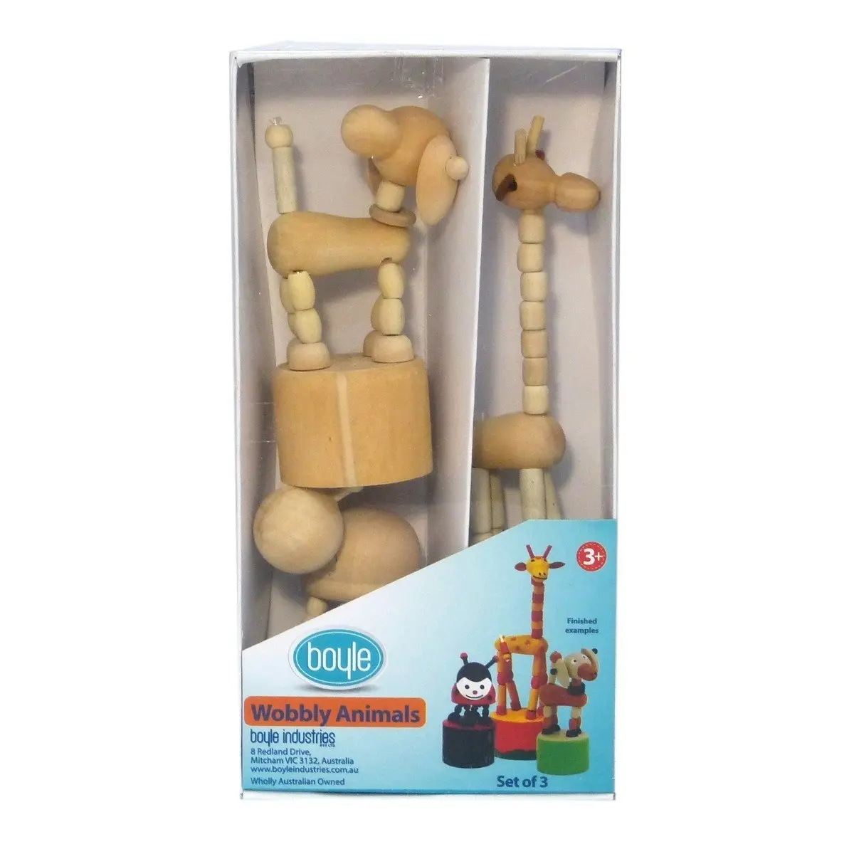 2x 3pc Crafty Kits Wobbly Animals Giraffe/Dog/Ladybug Kids DIY Art/Craft Toy