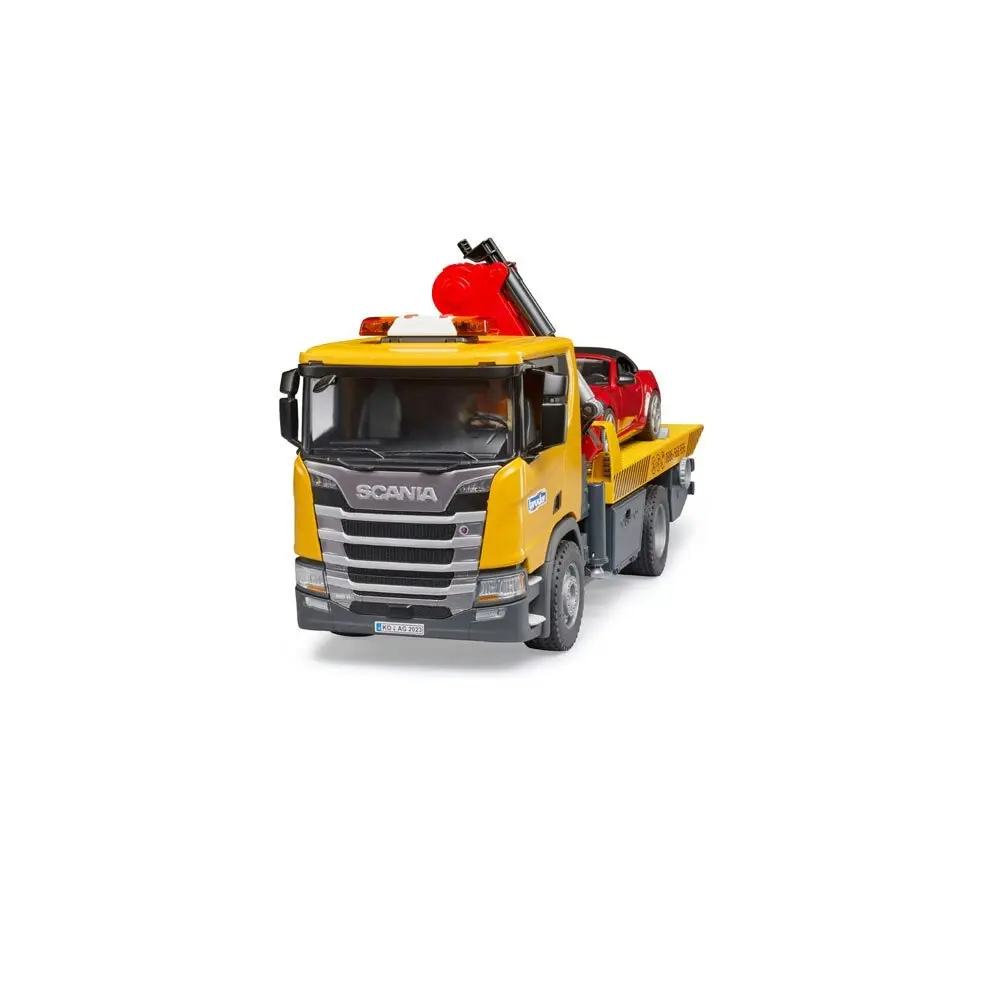 Bruder 1:16 Scania Super 560R Tow Truck With Bruder Roadster Kids Toy Set 3y+