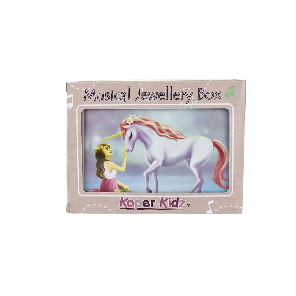 Kaper Kidz 15cm Sugar Plum Unicorn Keepsake Musical Jewellery Box Organiser 3y+