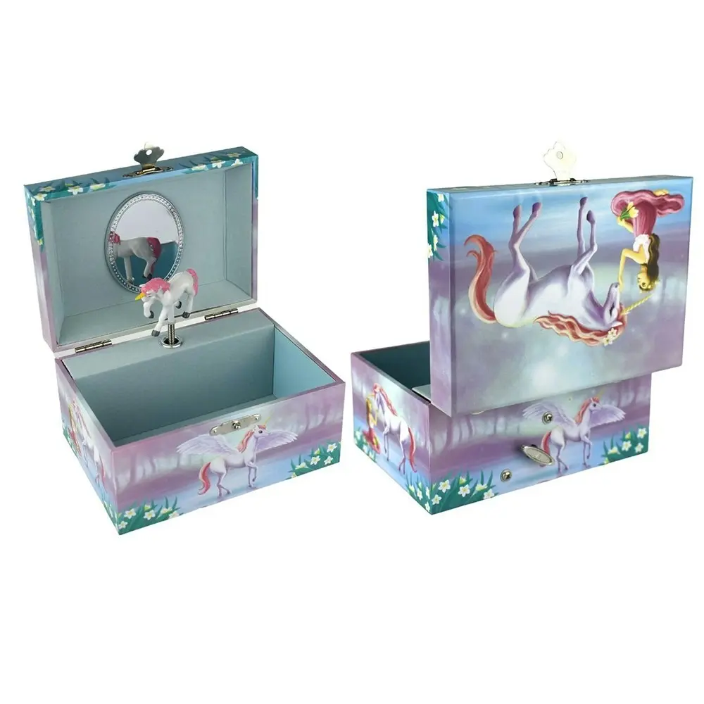 Kaper Kidz 15cm Sugar Plum Unicorn Keepsake Musical Jewellery Box Organiser 3y+