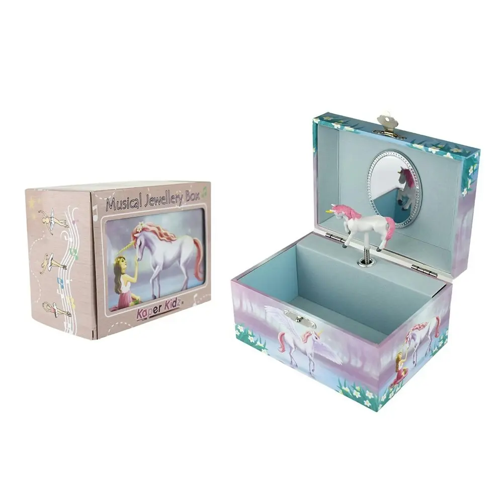 Kaper Kidz 15cm Sugar Plum Unicorn Keepsake Musical Jewellery Box Organiser 3y+