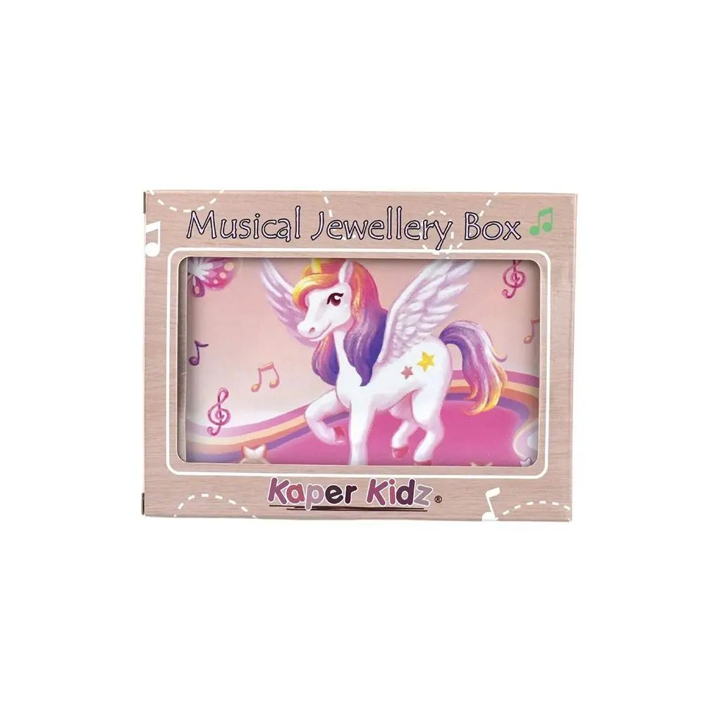 Kaper Kidz 15cm Nutmeg Unicorn Keepsake Musical Jewellery Box Organiser 3y+