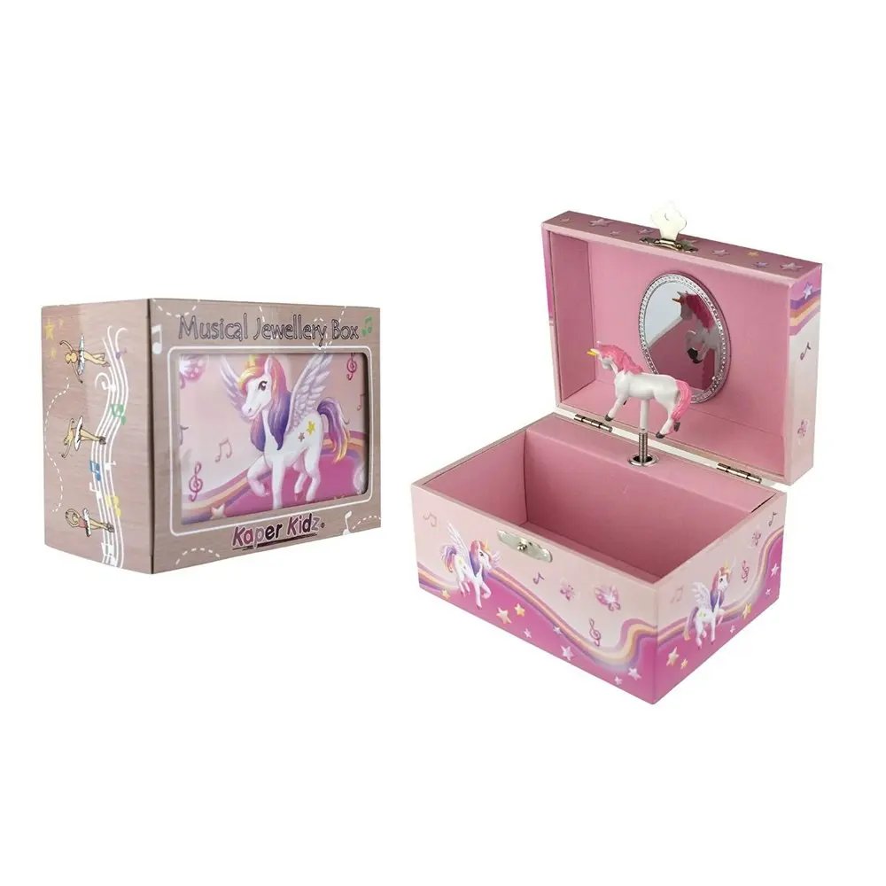 Kaper Kidz 15cm Nutmeg Unicorn Keepsake Musical Jewellery Box Organiser 3y+