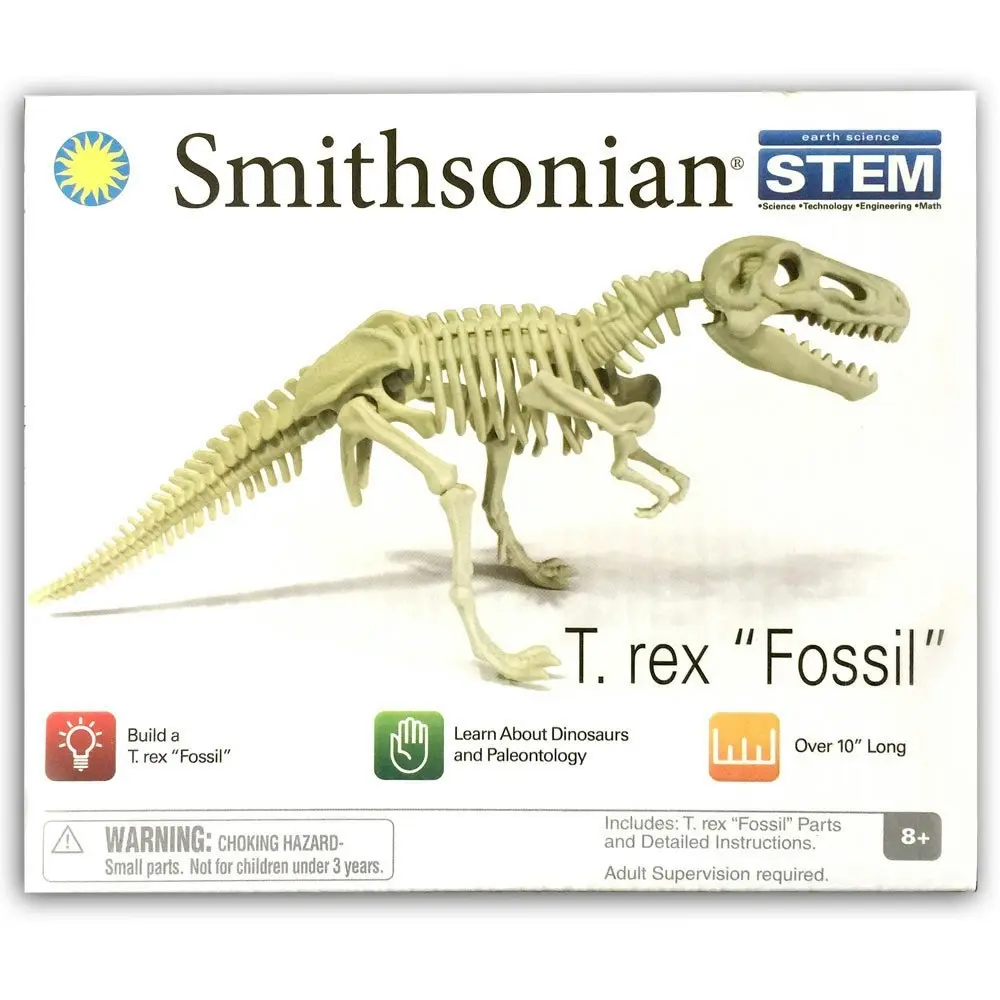 Smithsonian 25cm T Rex Fossil Skeleton Assembling Palaeontology Pretend Toy/Kids