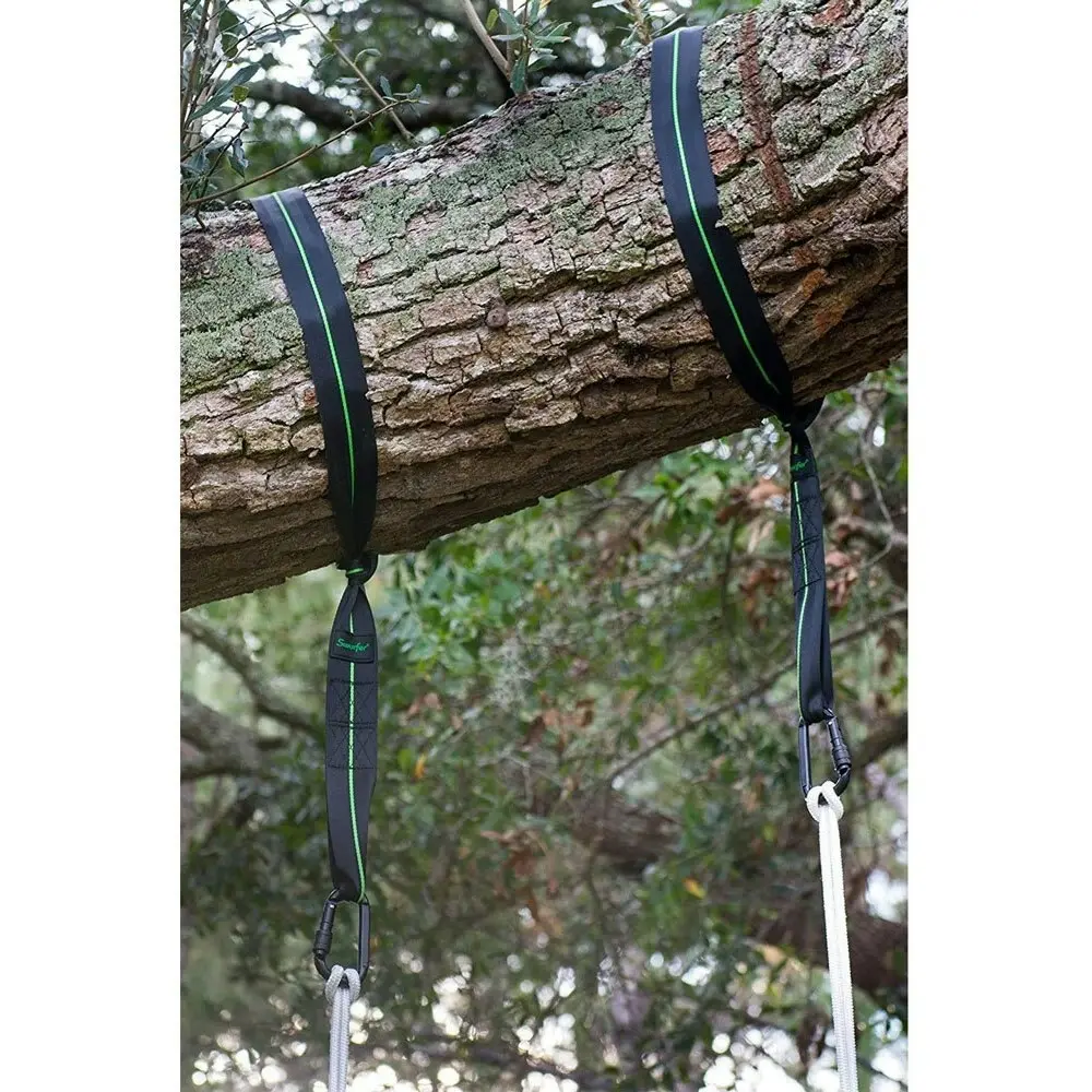 Flybar Swurfer Heavy Duty 152cm Hanging Straps/Carabiner For Tree Swing/Hammock