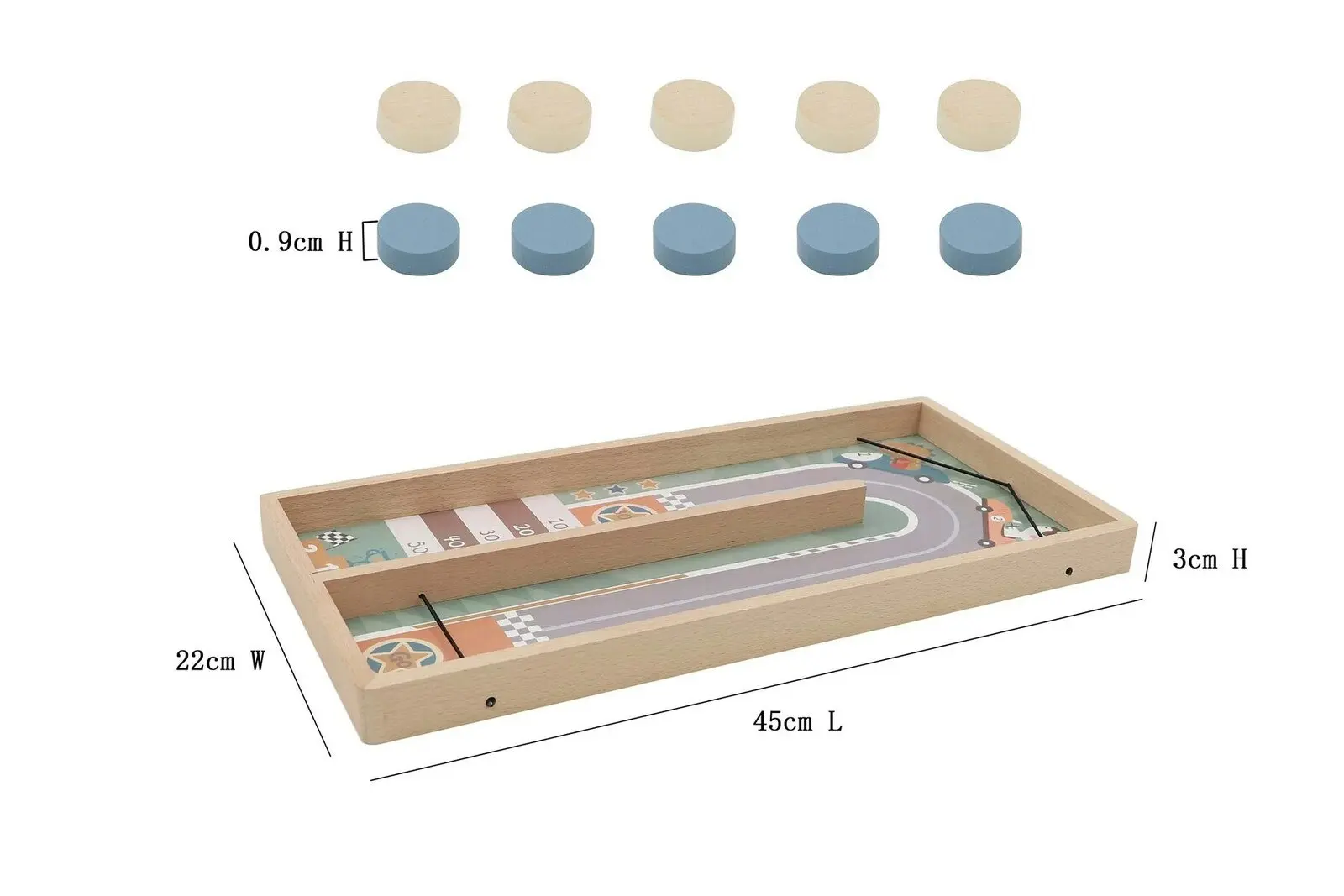 Kaper Kidz Wooden Sling Pinball 3+ Kids/Children Fun/Educational Table Game