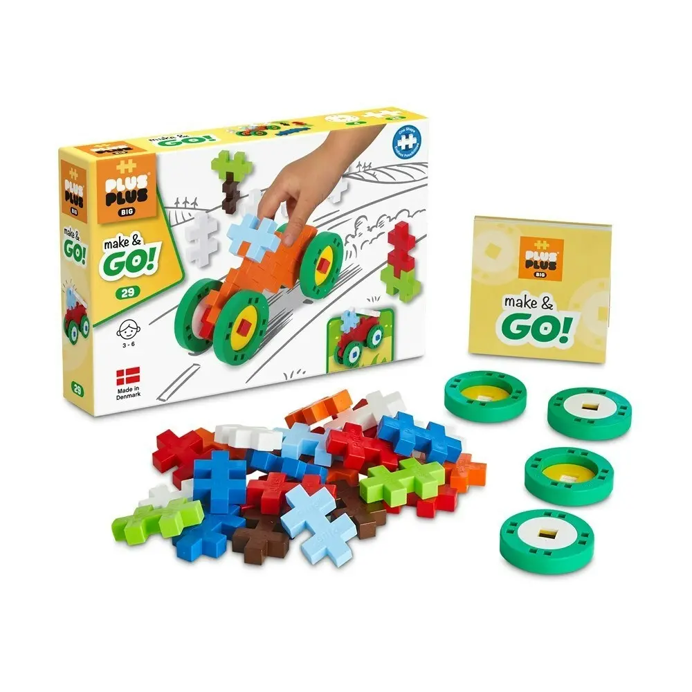 Plus-Plus BIG Make & Go! 29 Build/Create Puzzle Play Kids Learning Fun Toy 3+