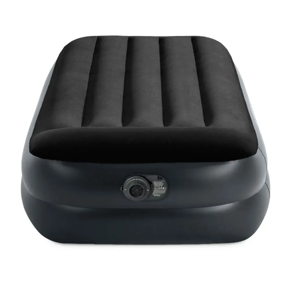 Intex Twin Size Pillow Rest Raised Airbed With Fiber-Tech Rp 191x99x42cm