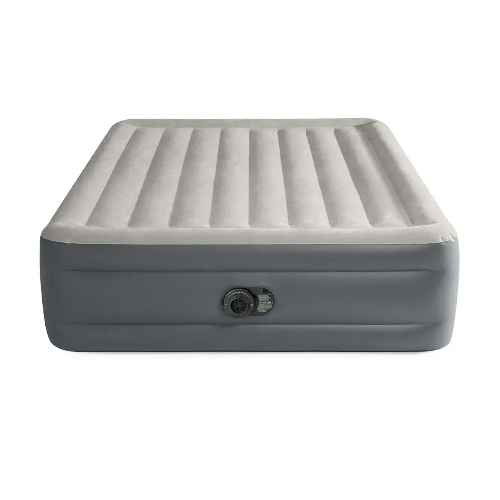 Intex Queen Size Essential Rest Internal Pump Inflatable Airbed 203x152x46cm