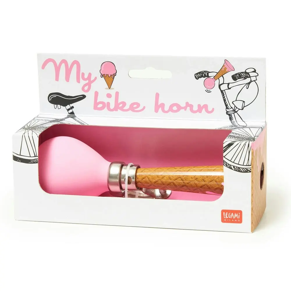 Legami Bike Loud Air Horn Bicycle Handlebar Safety Sound Squeeze Alarm Ice Cream