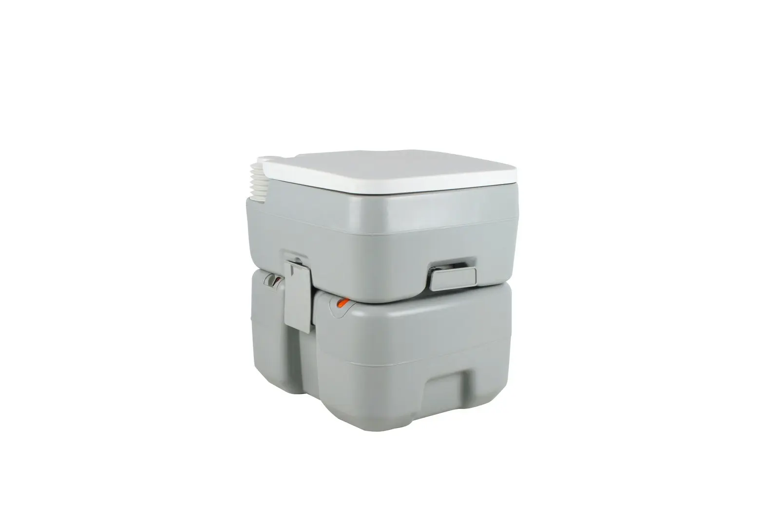 Wildtrak Deluxe Portable 20L Toilet w/Level Indicator Outdoor Camping Potty Grey