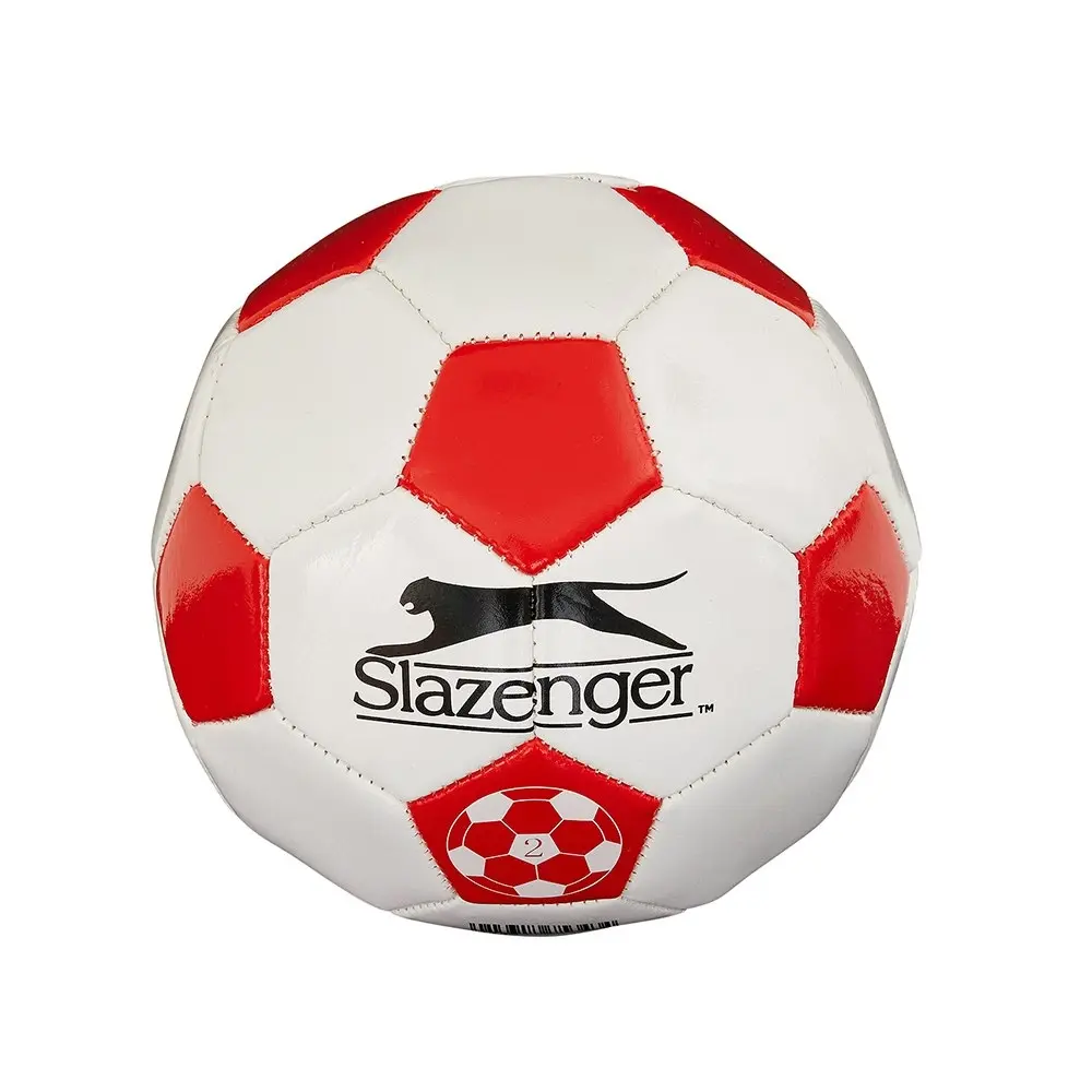 Slazenger Soccer Ball Size 2 WHT/Red Sport/Fitness Training/Practice Outdoor