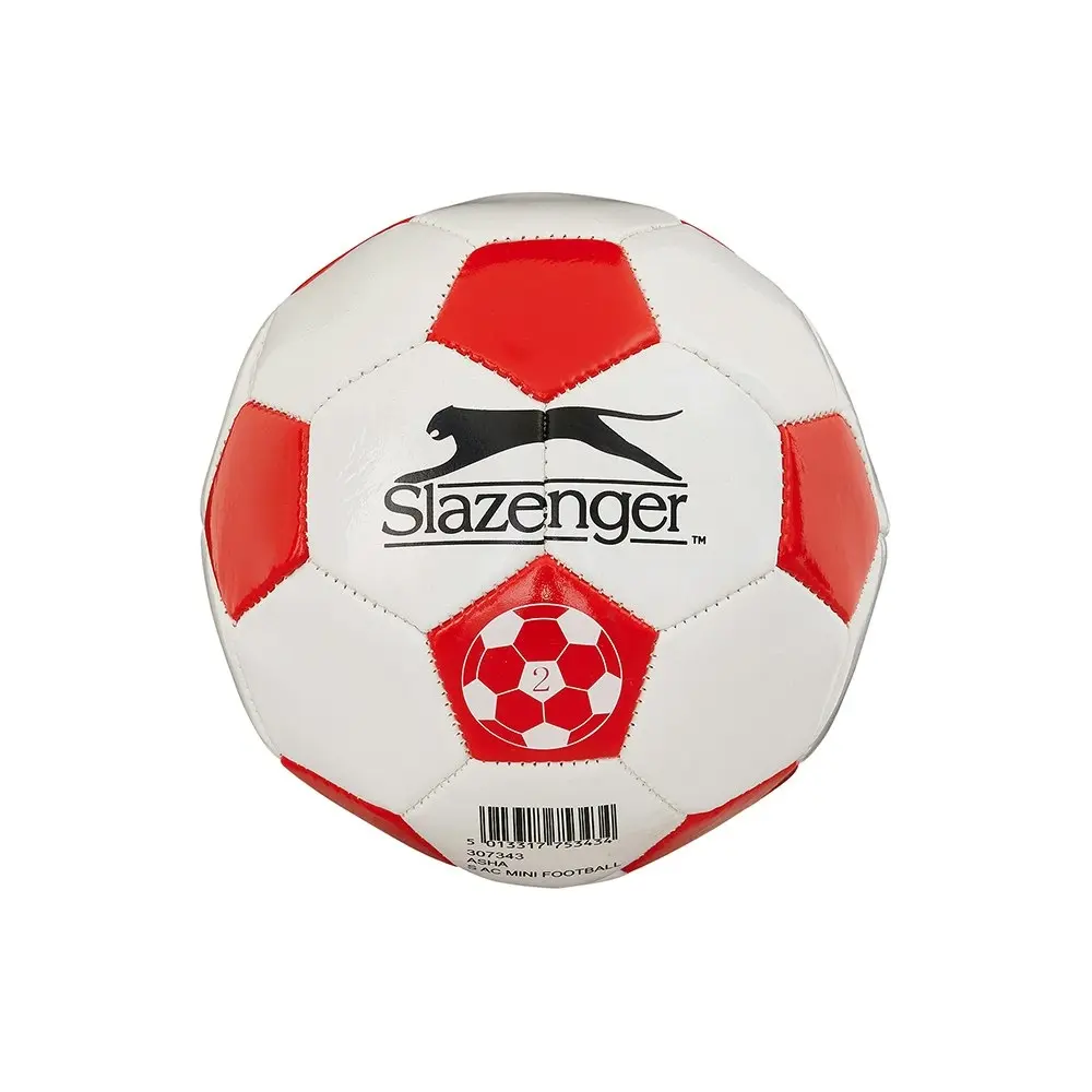 Slazenger Soccer Ball Size 2 WHT/Red Sport/Fitness Training/Practice Outdoor