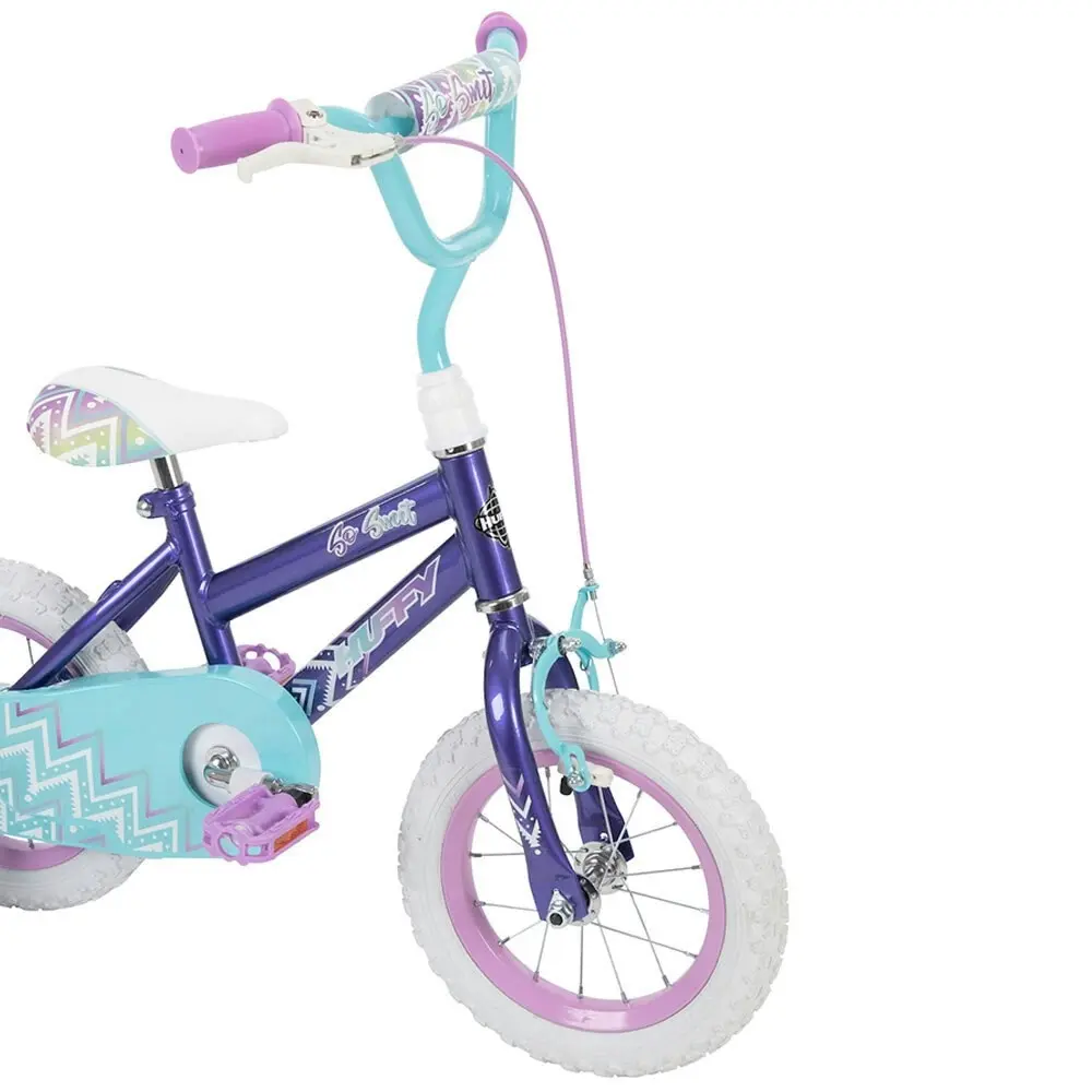 Huffy So Sweet 12in Kids Bicycle Bike 3-5yr/94-109cm Purple w/Training Wheels