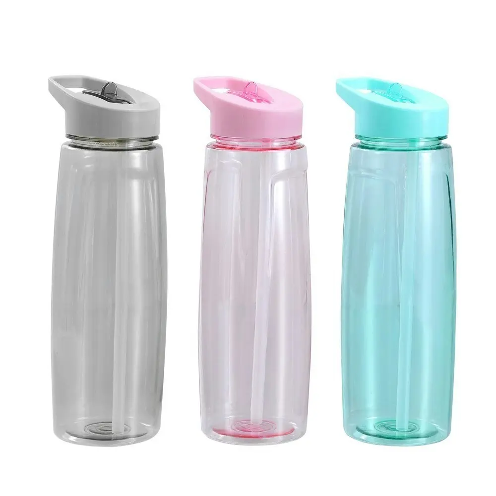 3x Lemon & Lime 800ml Drink Bottle Water/Juice Container w/ Screw Top Lid Assort