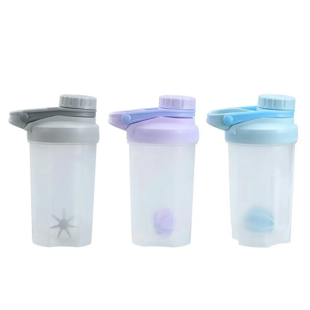 2x Lemon & Lime 550ml Shaker Bottle Protein Drink Container w/Screw Top Lid Asst