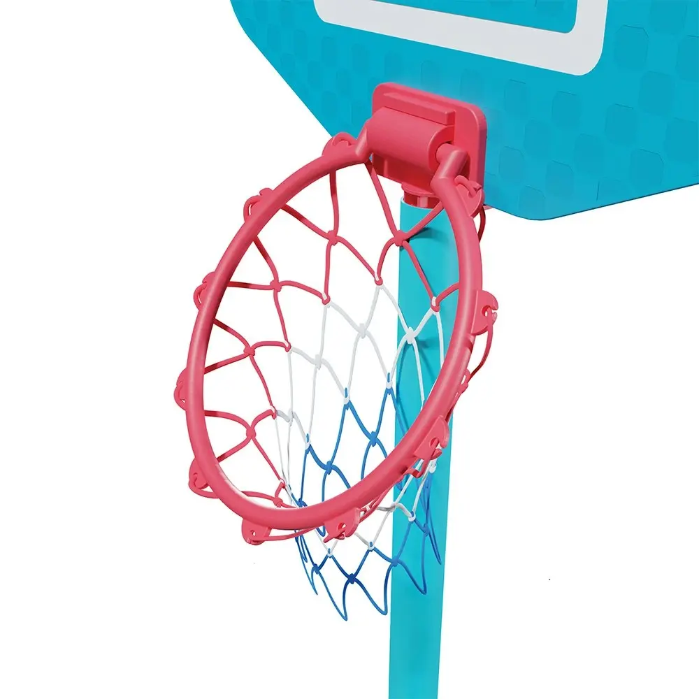 Swingball First Adjustable Basketball Hoop w/Light Blue Base Kids 3y+