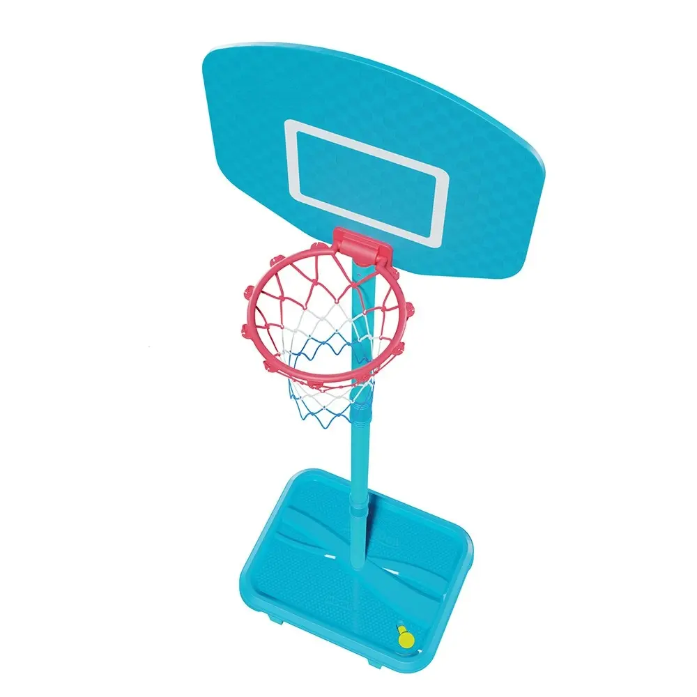 Swingball First Adjustable Basketball Hoop w/Light Blue Base Kids 3y+