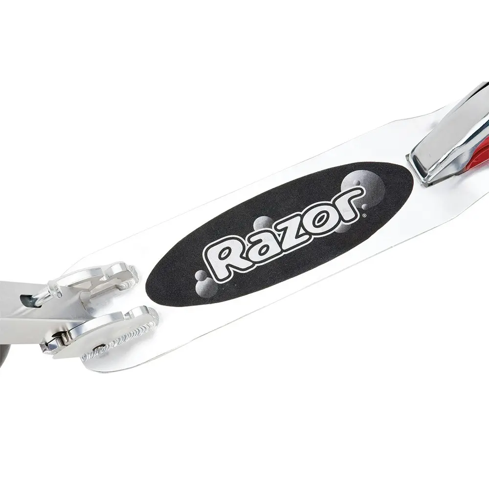 Razor A5 Lux Foldable Kick Scooter Silver/Red Kids/Childrens Ride On Toy 8y+