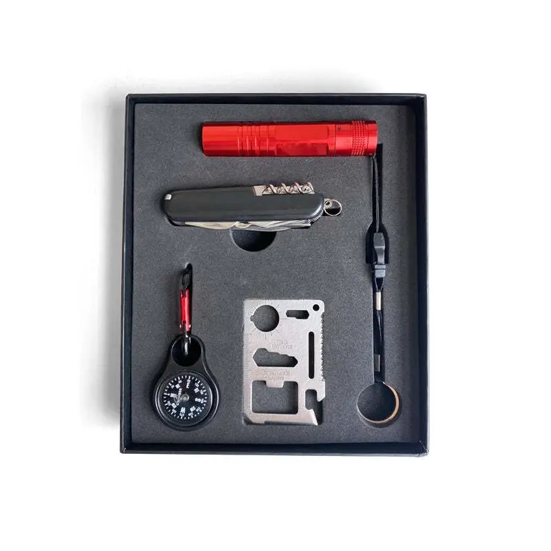 4pc Men's Republic Multi Tool With Light Garage/Home Improvement DIY Gift Set