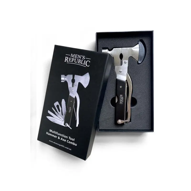 Men's Republic Stylish Multi Tool Hammer & Axe Outdoors Home DIY Gift Set