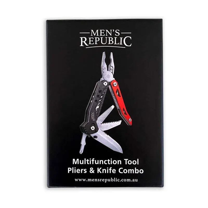 Men's Republic Stylish 7 In 1 Multi Tool Pliers & Knife Home DIY Gift Set