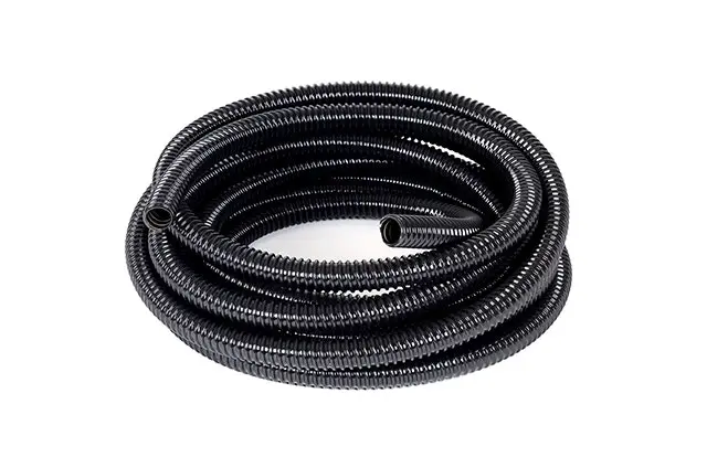 Wildtrake 10m Ribbed PVC Sullage Waste Water Hose Accessory For Caravan Black