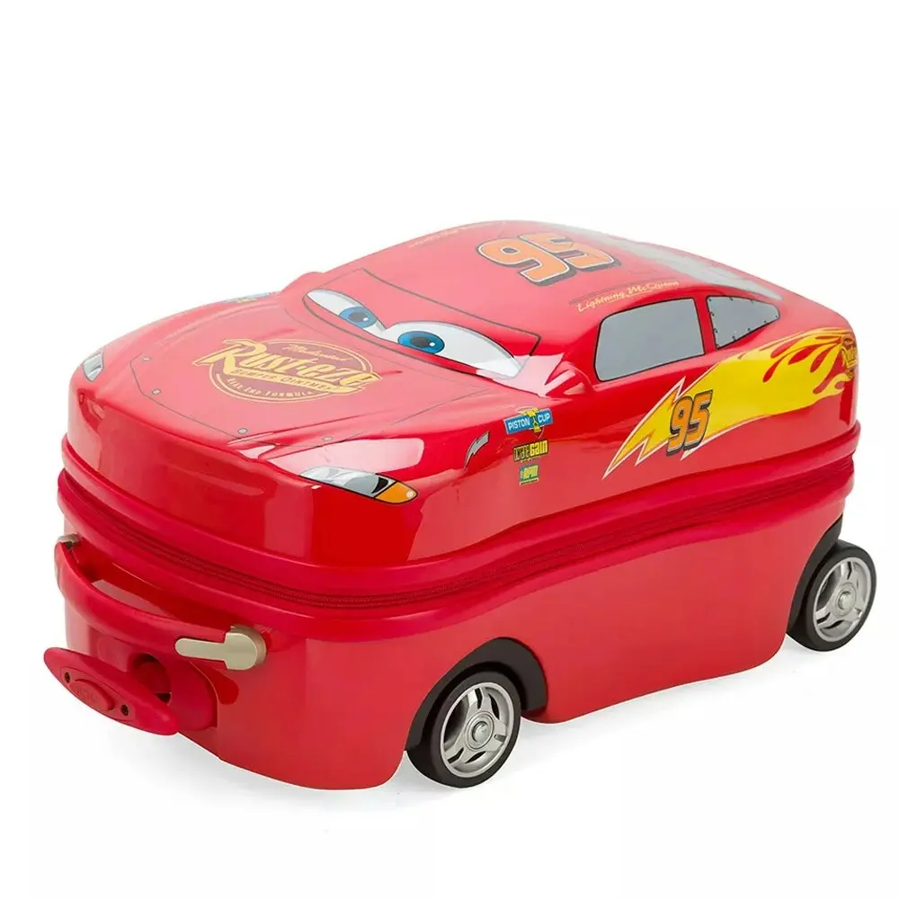 Lightning Mcqueen 19" Hard Case Wheeled Trolley Onboard Luggage Travel Bag