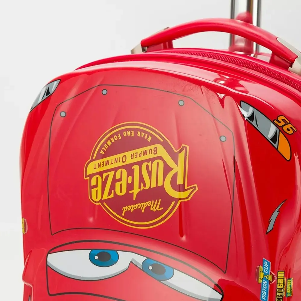 Lightning Mcqueen 19" Hard Case Wheeled Trolley Onboard Luggage Travel Bag